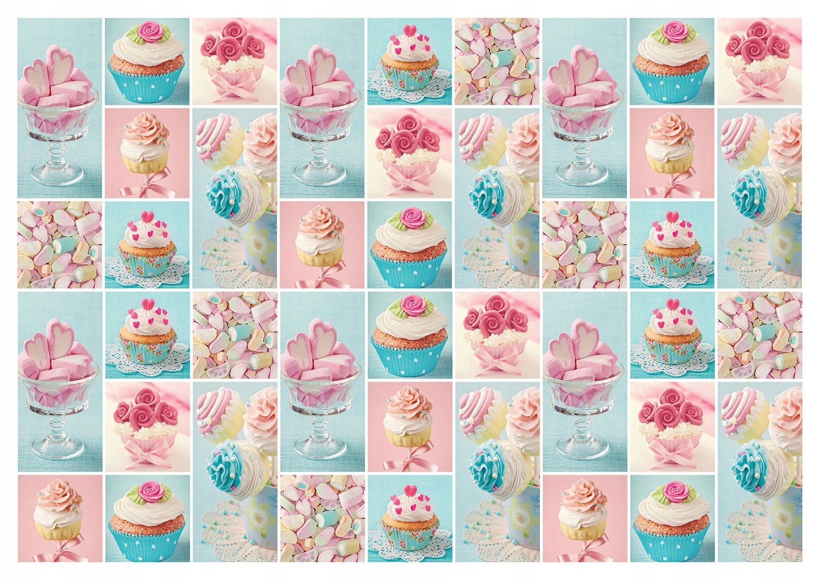 Vliesová fototapeta Koláčiky a peny Pastelový sen 312x219 lepidlo