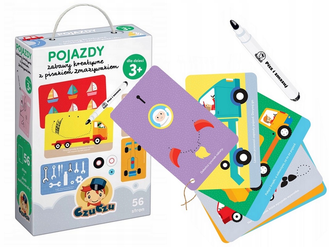 

Czuczu Pojazdy zabawy kreatywne z pisakiem +3 lata