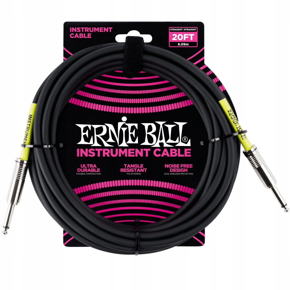 Mono kytarový nástrojový kabel Jack 4,5 m Ernie Ball P06399 černý