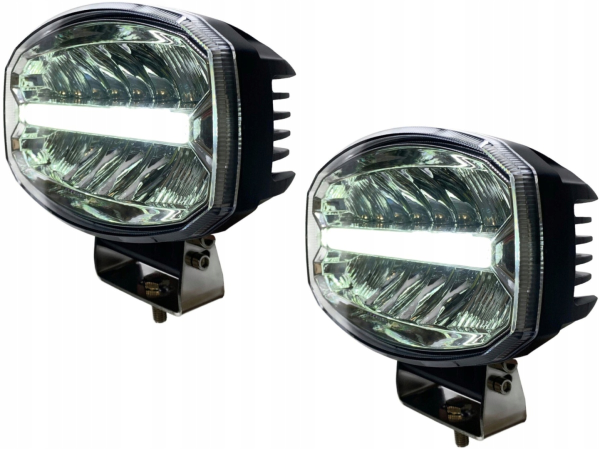 Sada 2X Halogenový Dálkový Led Displej Egg Cree Světlomet Tir 12V 24V