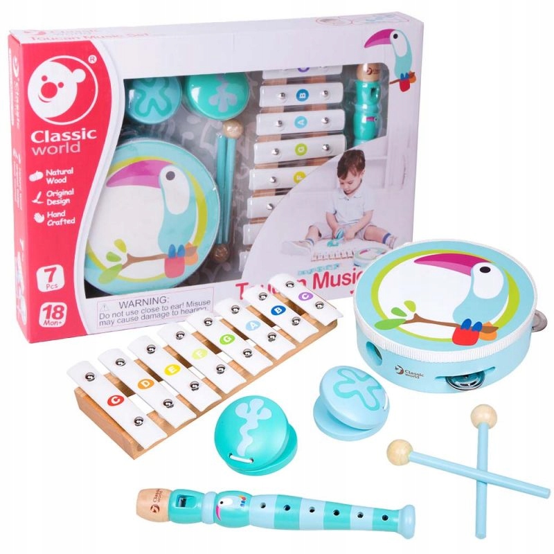 

Zestaw Muzyczny Edukacyjny Cymbałki Akcesoria