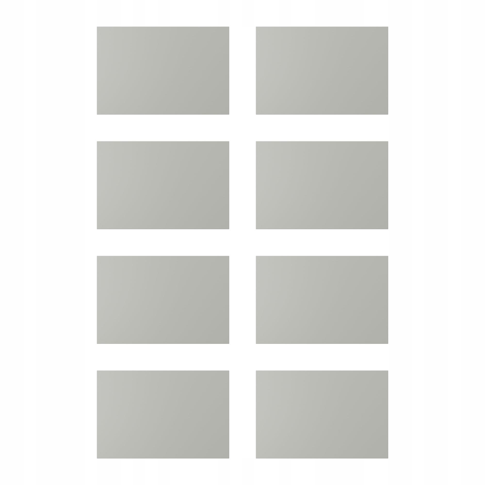 8 szt. Front szuflady Havstorp jasnoszary 60x40 cm meble Metod