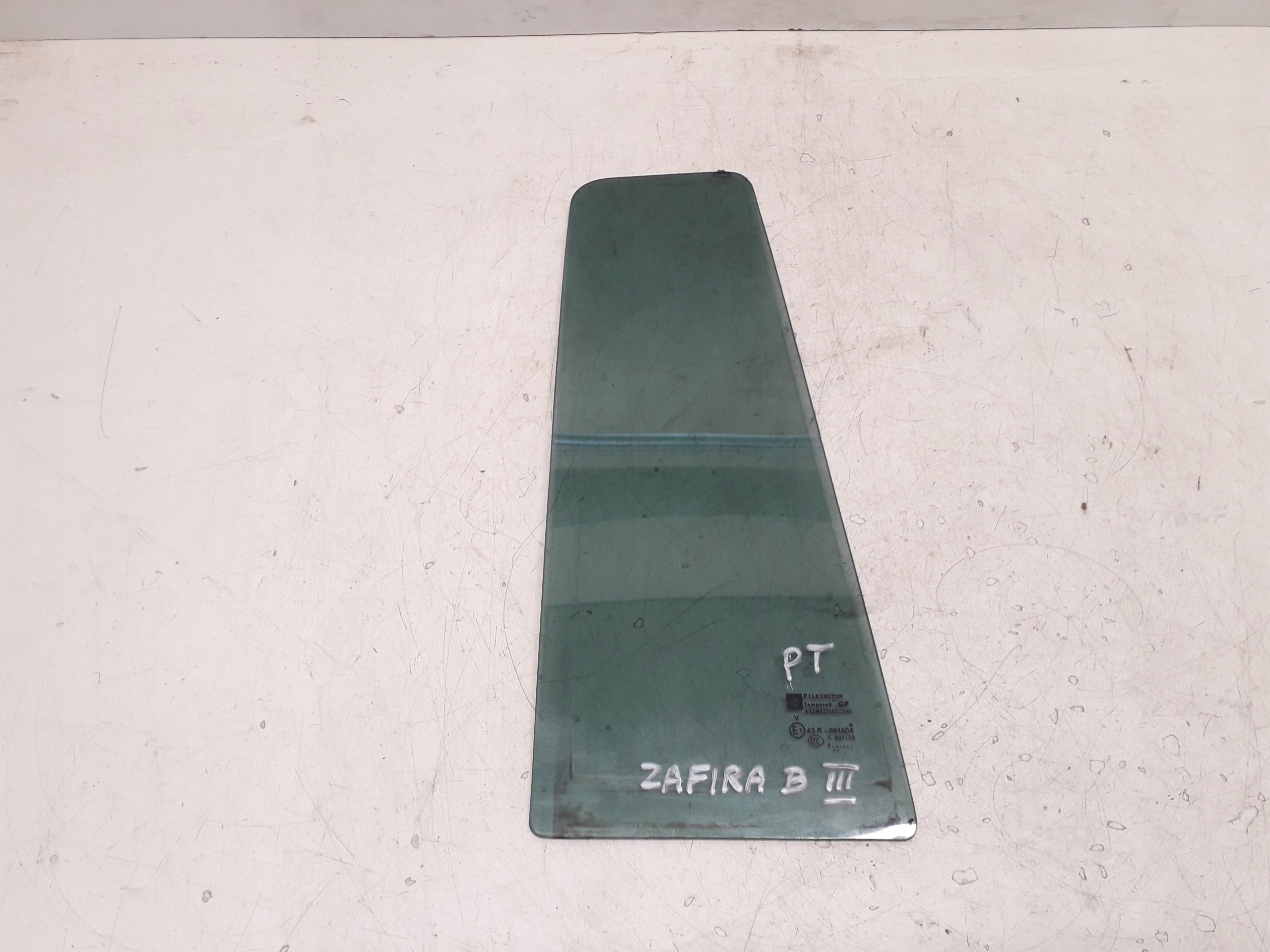 OPEL ZAFIRA B 05- SZYBA DRZWI PRAWA TYLNA TYŁ MAŁA