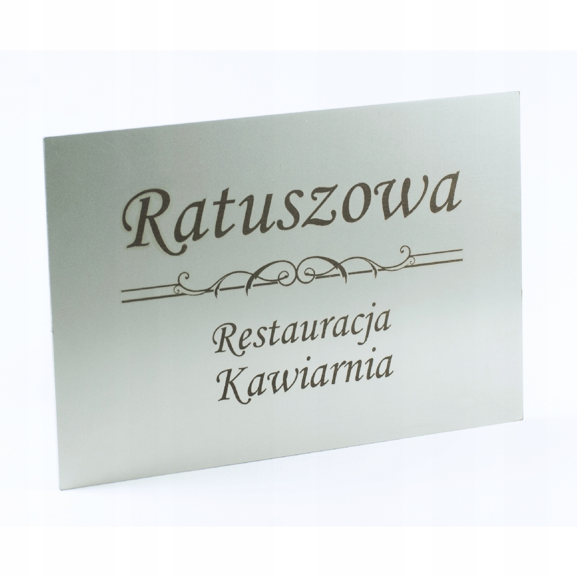 TABLICZKA STAL INOX NIERDZEWNA szyld 300x200 mm