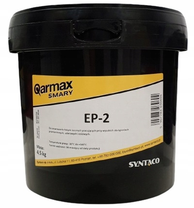 

Smar Do Łożysk Tocznych Tawot Qarmax EP-2 4,5kg