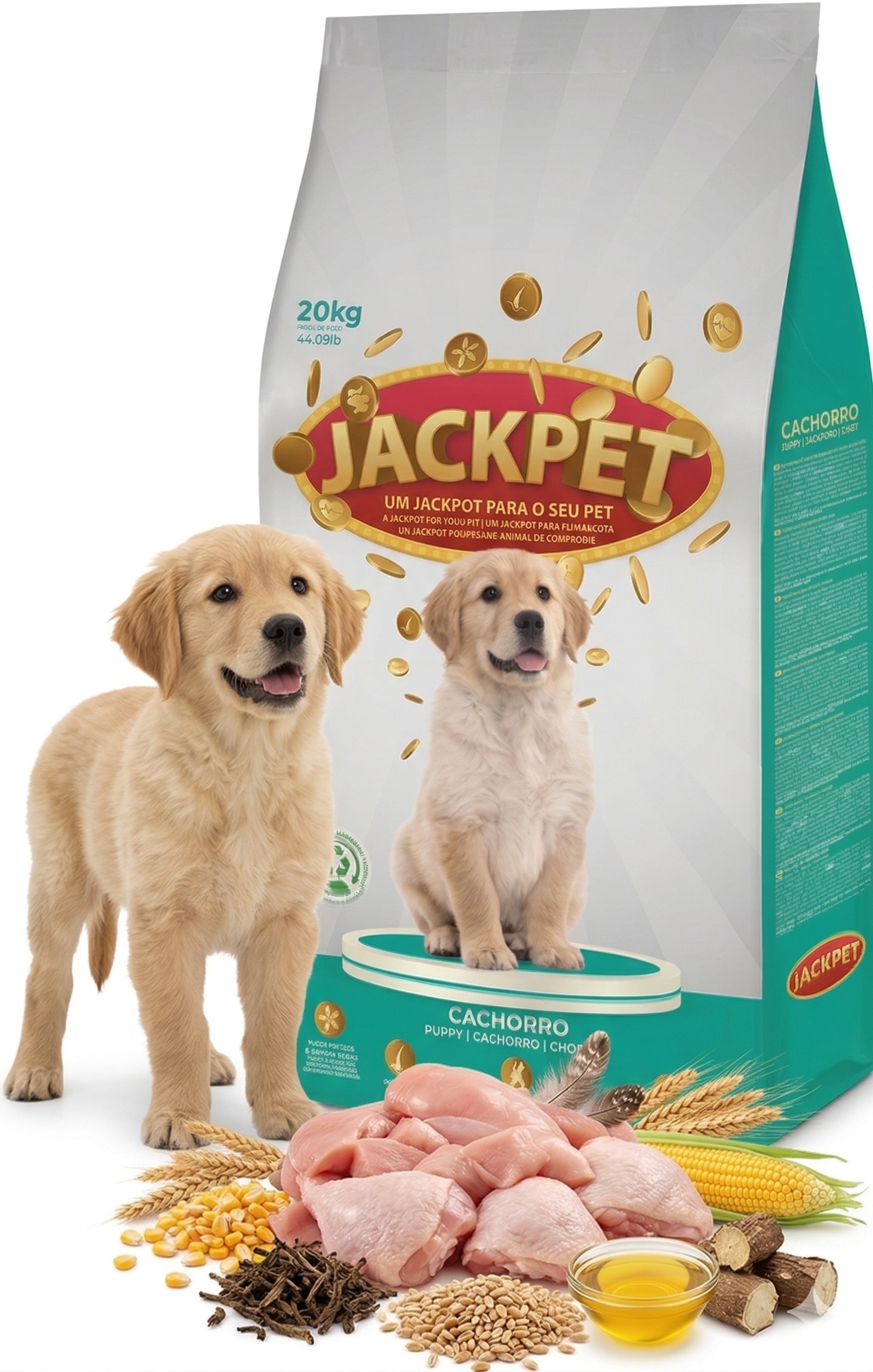 Sucha karma dla szczeniąt Owczarek Labrador JackPet Puppy Junior Dog 20kg
