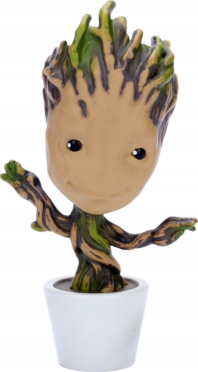 Figurka Groot Z Marvel v květináči Dekorativní sběratelská kovová 10 cm