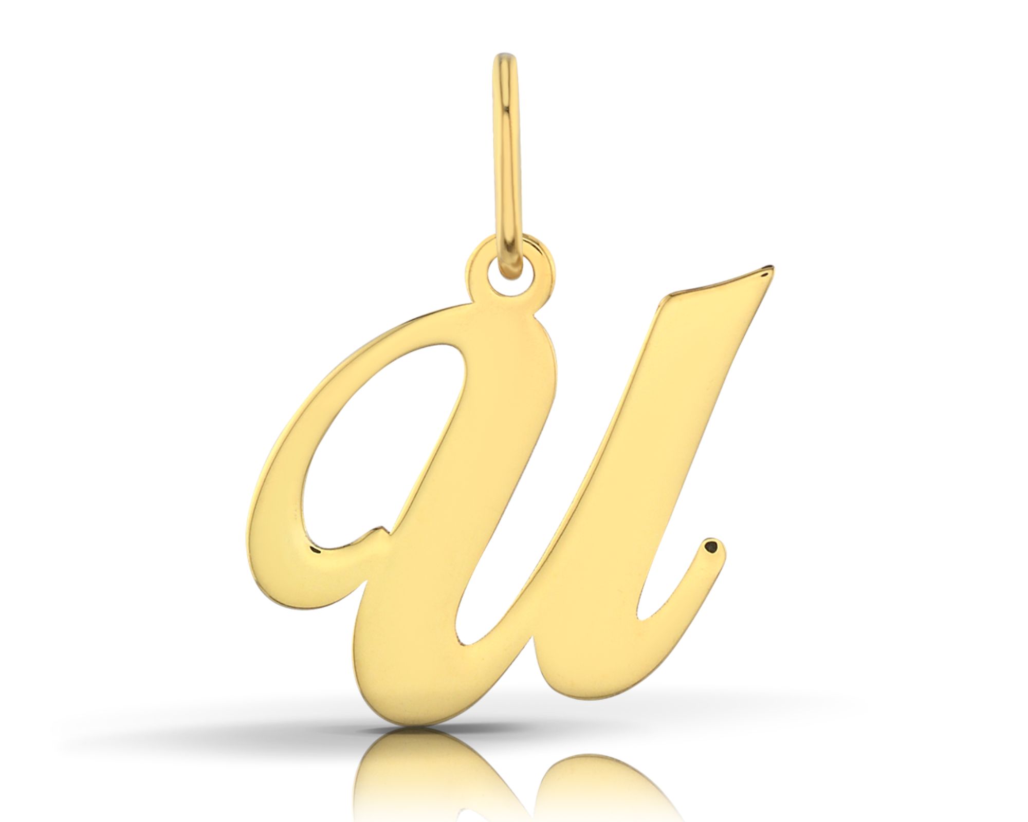 Zlatý Přívěsek Na Řetízek Zlatý Přívěsek Ozdobné Písmenko U 585 Písmeno