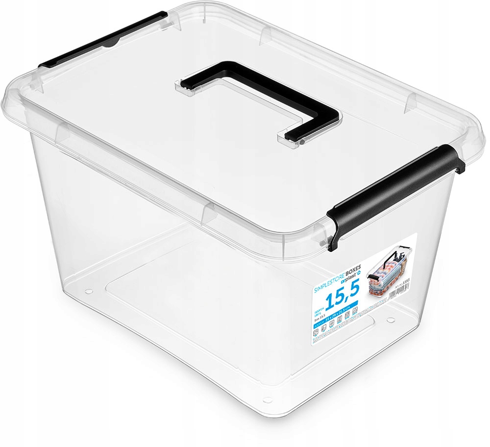 

Organizer pojemnik plastikowy pokrywa pudło 15,5l
