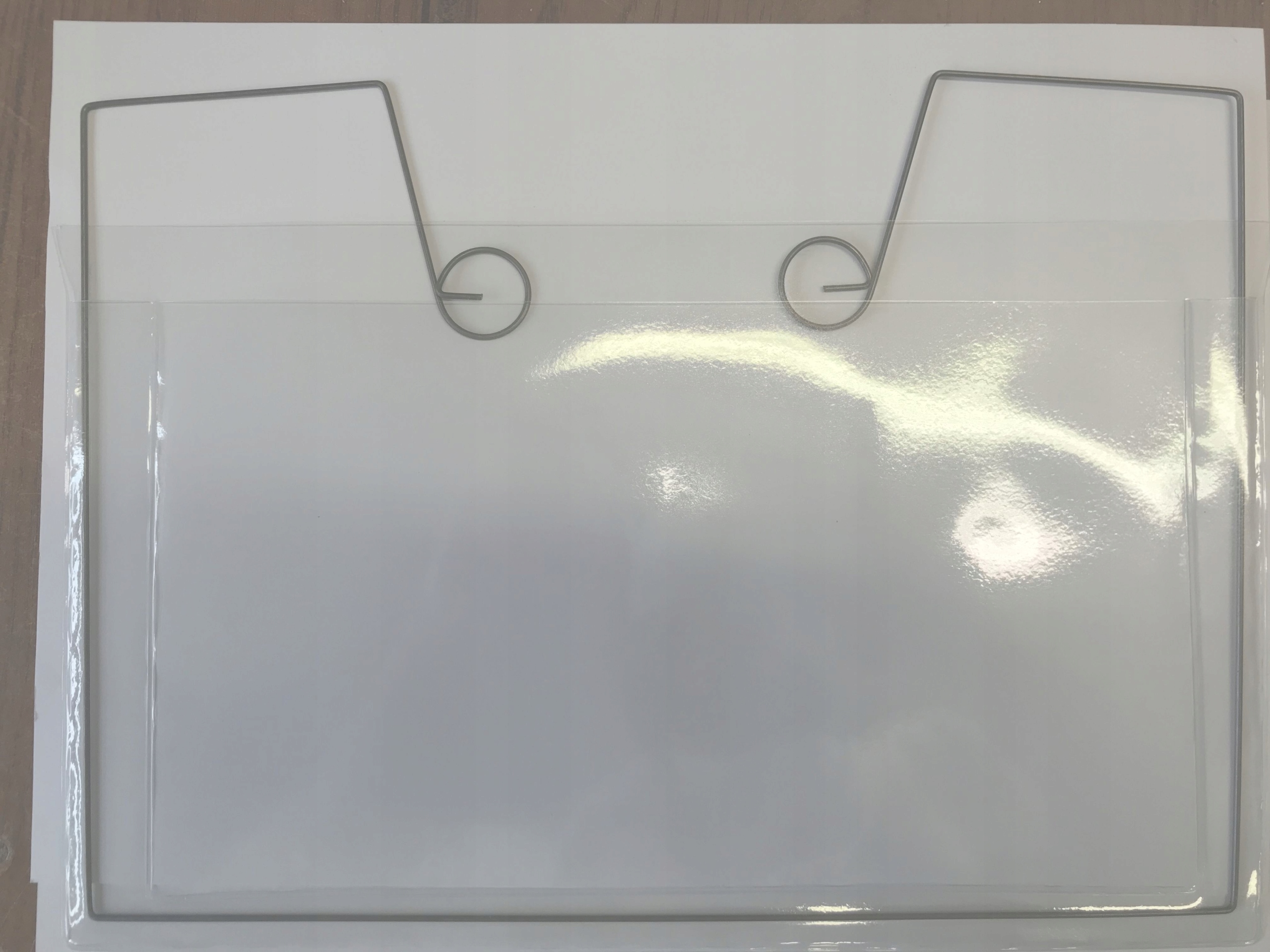 Skladovací závěs bezbarvý A5 s drátem, sada 20 kusů