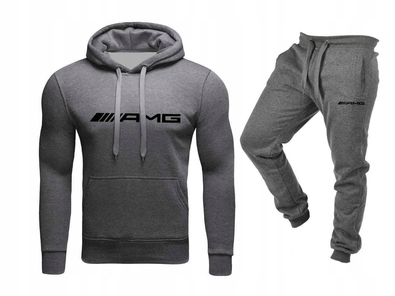 Pánská Teplákovka Tepláková Souprava Amg šedá, velká