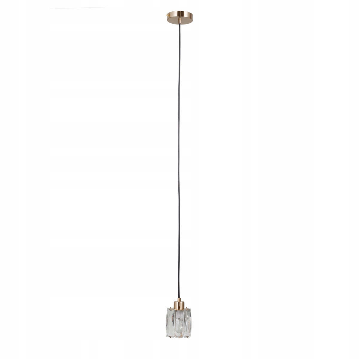 Italux Torno Závěsná lampa Zlatá Křišťál E14 40W stmívatelná