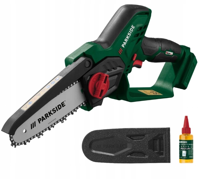 Piła Pilarka Łańcuchowa Parkside Akumulatorowa 20V +zestaw