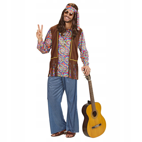 Kostým Hippie Děti Květiny Duha S