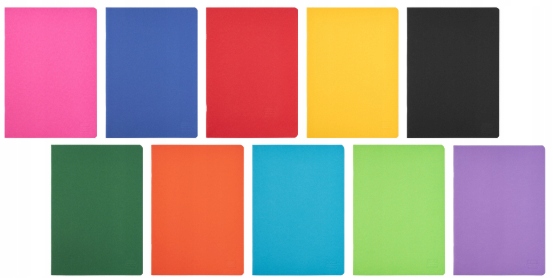 Zestaw 10x Herlitz Zeszyt A4/96K kratka Rainbow Classic 70g/m2