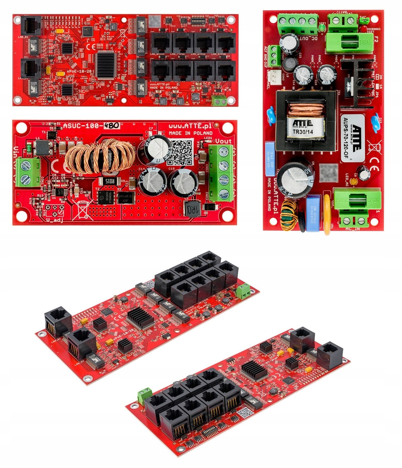 Switch 16 Poe Atte IPUPS-16-20-H Napájecí Zdroj 144 W