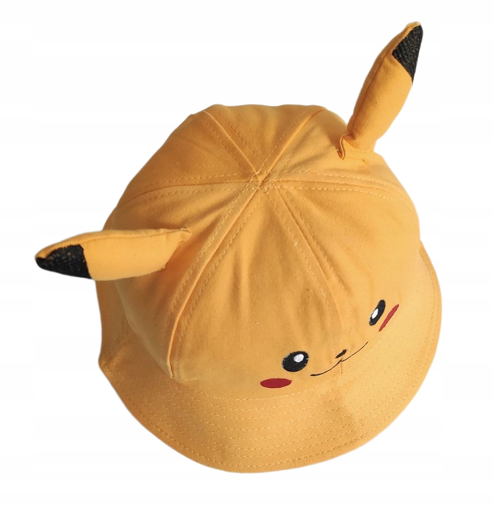 KAPELUSZ POKEMON PIKACHU ŻÓŁTY ZABAWNY 100%BAWEŁNA Marka inna