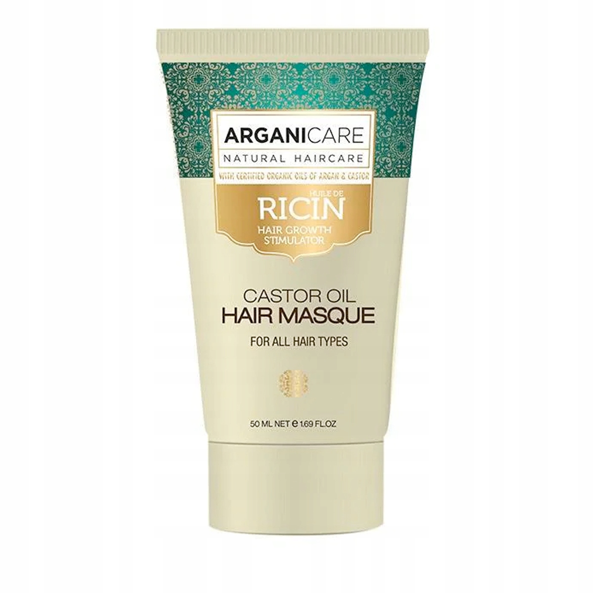 Arganicare Mini Hair Masque Castor Oil All Hair Types 50ml.