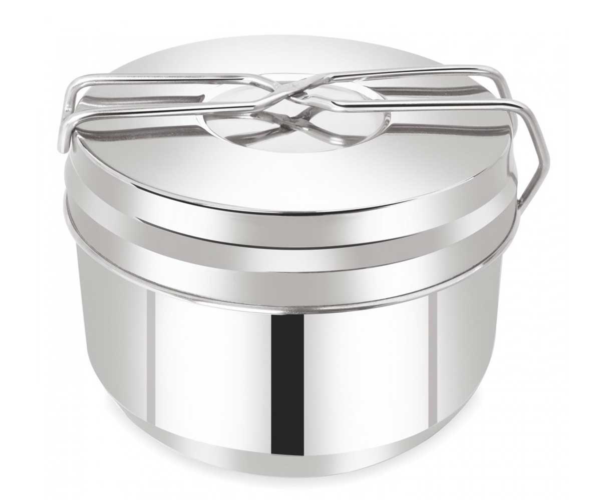 MENAŻKA TURYSTYCZNA HARCERSKA GARNEK RONDEL KUBEK SZTUĆCE ZESTAW STALOWY Model KH-1374