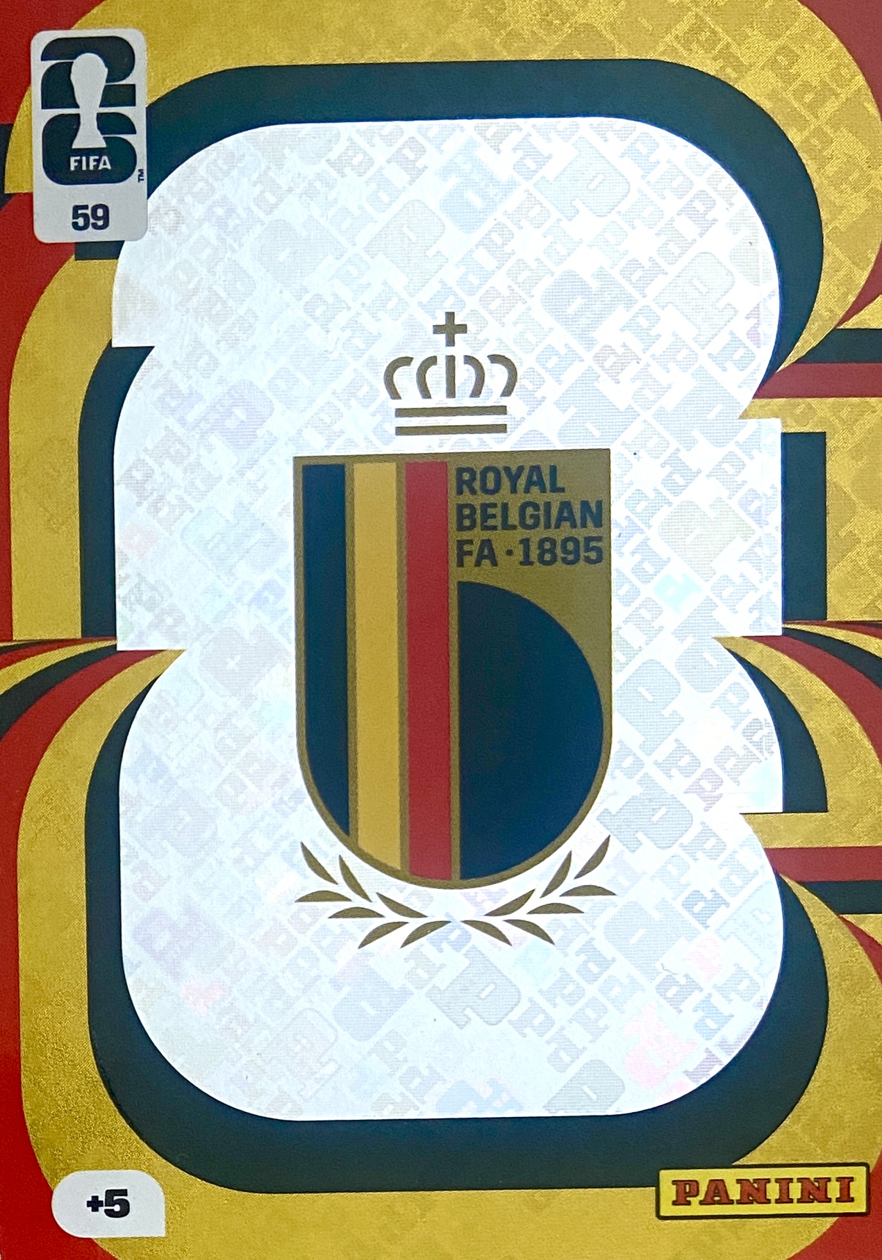 Fifa World Cup 2026 karta piłkarska Herb Team Crest Logo 59 Belgia