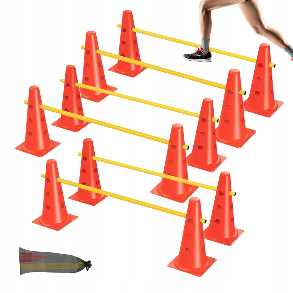 Pachołki Agility Zestaw Sportowy Do Piłki Nożnej Tenisa Trening