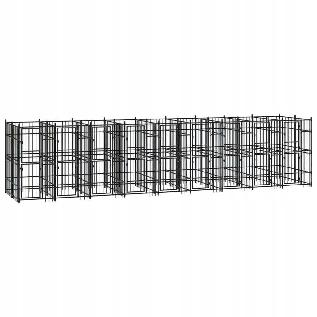 Levně Venkovní psí kotec ocel 16,59 m²