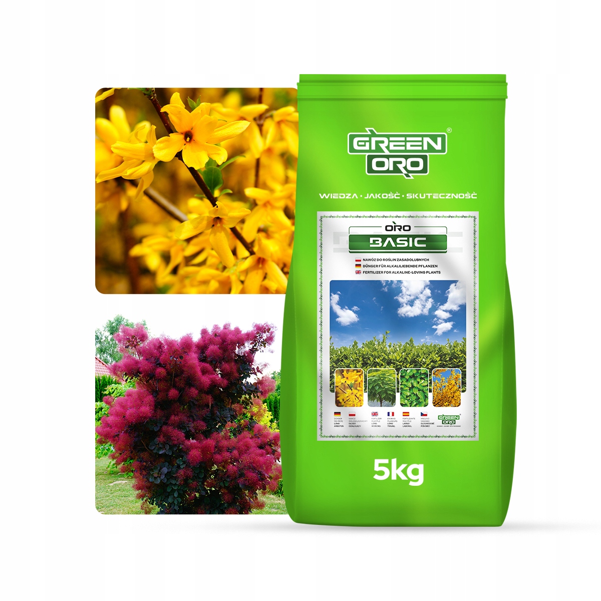 Nawóz do Catalpy Laurowiśni Żywopłotów Bukszpanów Roślin Zasadolubnych 5kg