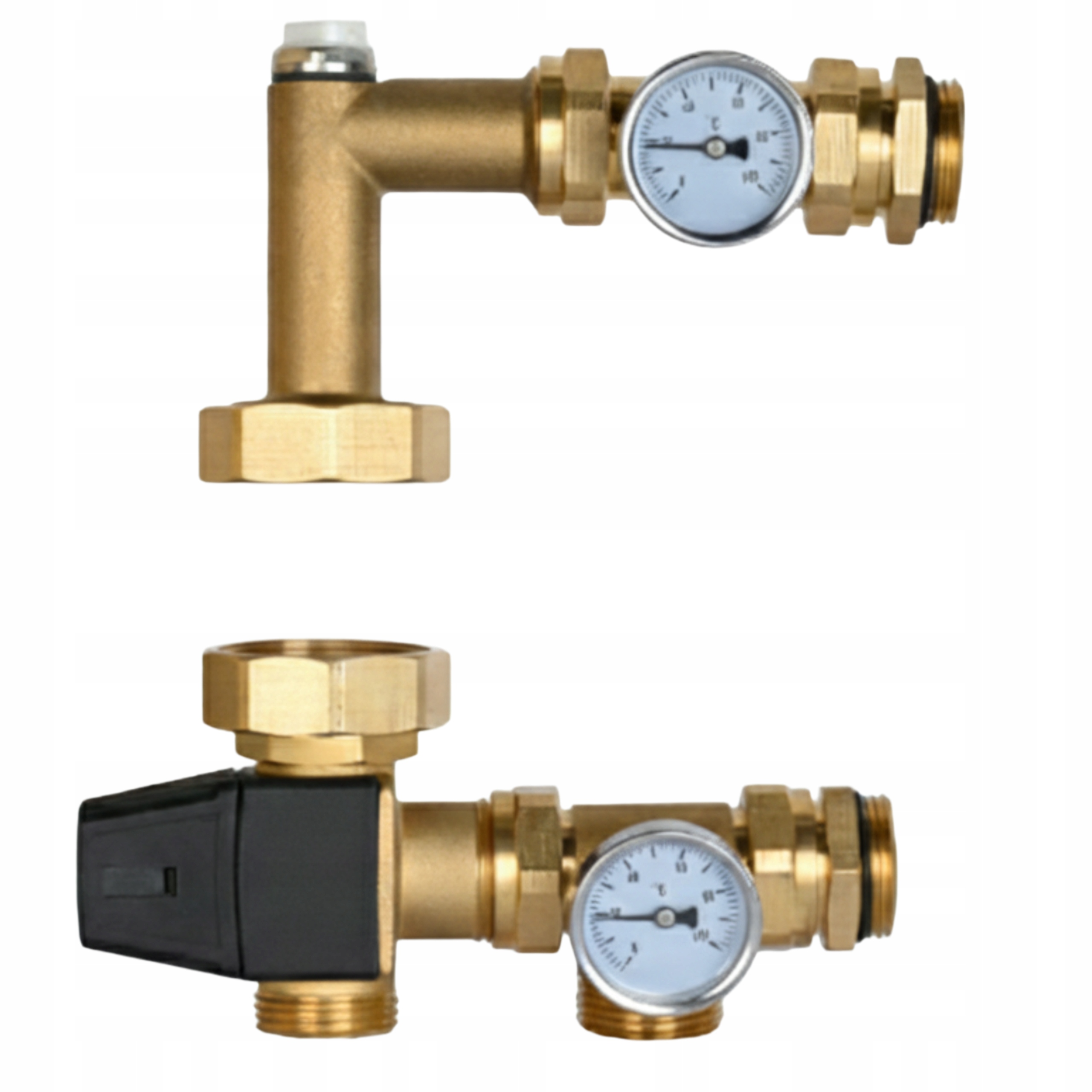 Mosazná Směšovací Skupina Pro Rozdělovač Podlah Bez Čerpadla