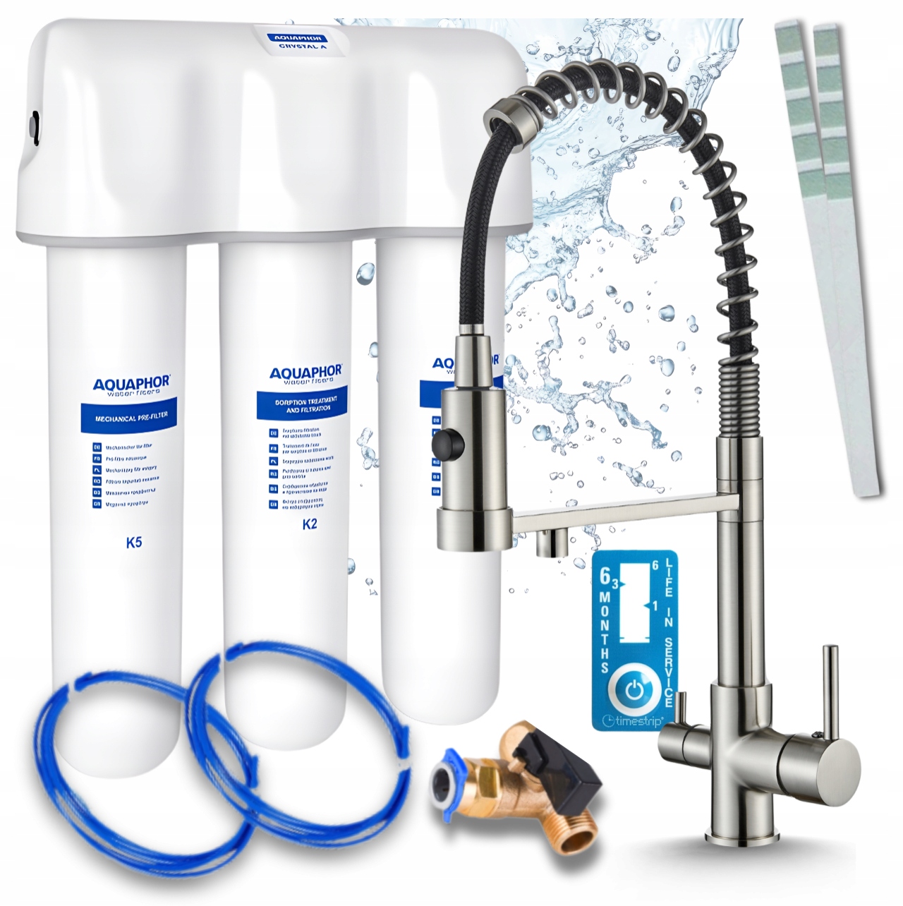 Filter Pitnej Vody Pod Umývadlo A Kuchynská Batéria, Flexibilný Výsuvný Výtok