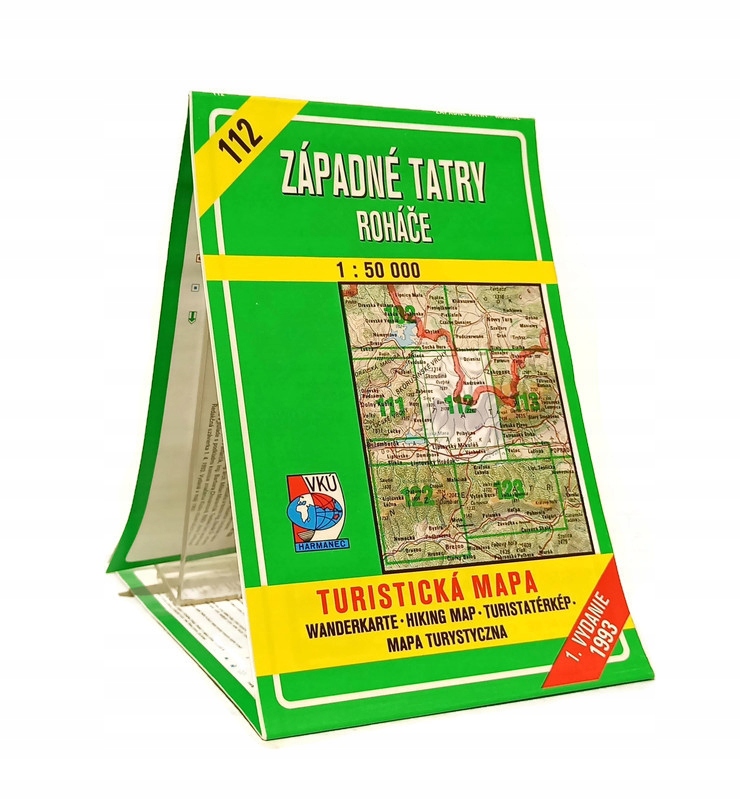 ZAPADNE TATRY ROHACE TURISTICKA MAPA BDB