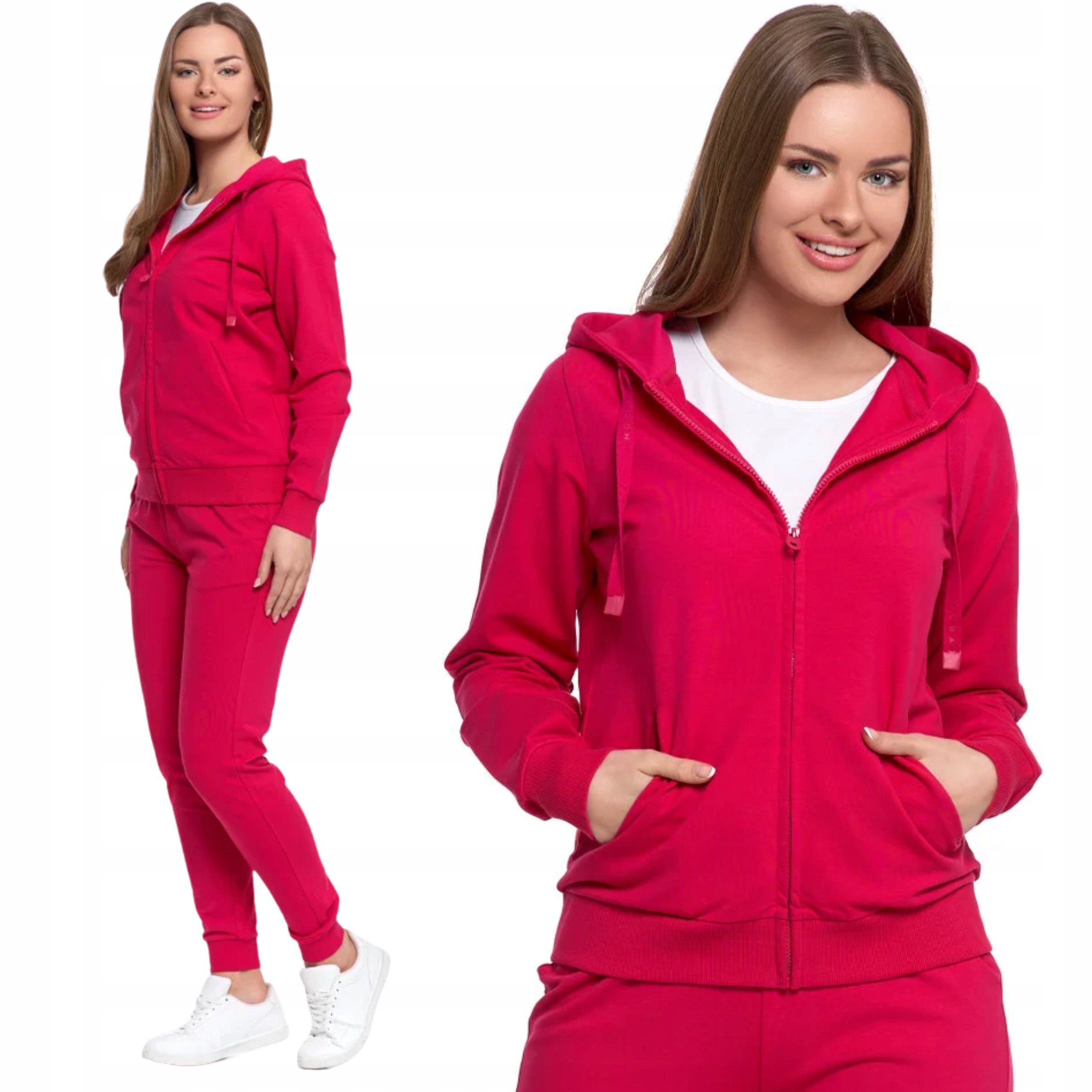 Dámská tepláková souprava: mikina s kapucí a Bavlna kalhoty Moraj XL