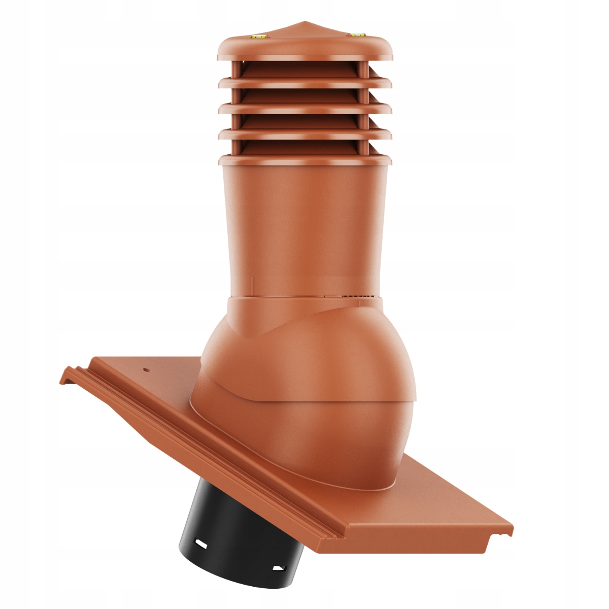 Větrací komín Smart fi150 střešní taška Benders Carisma Cihlová