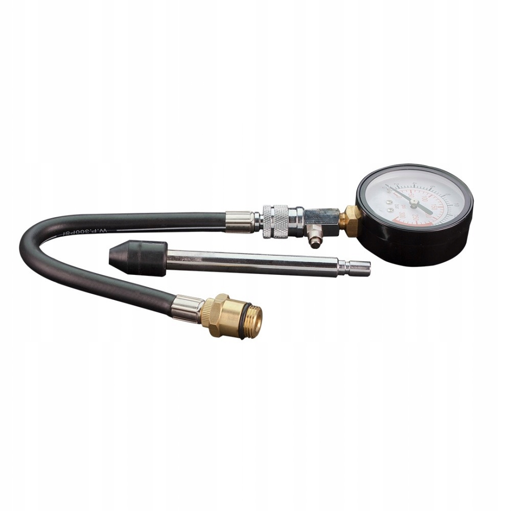 Tlakoměr sadou adaptérů.