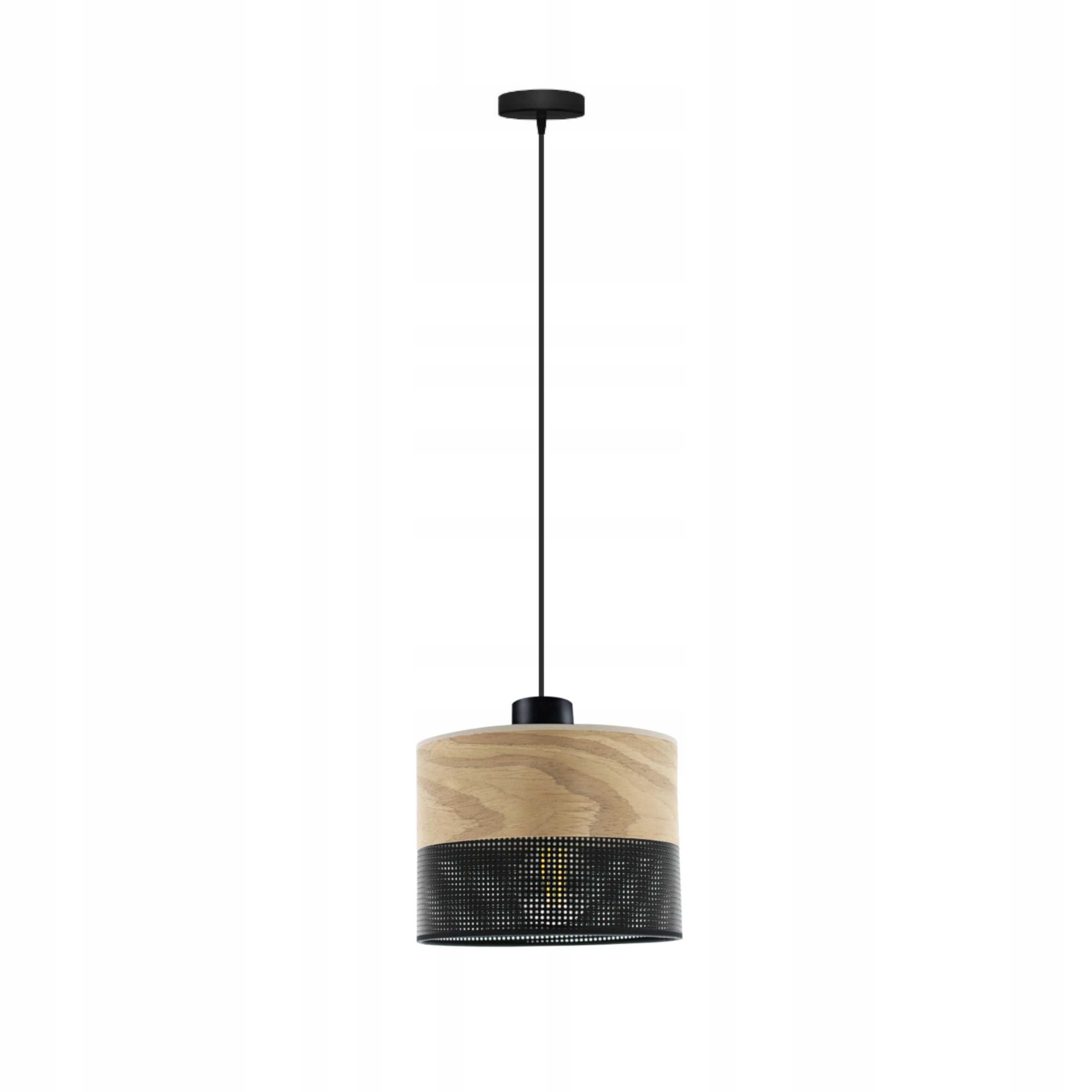 Lampa wisząca żyrandol loft l czarna E27 nad stół salon kuchnia