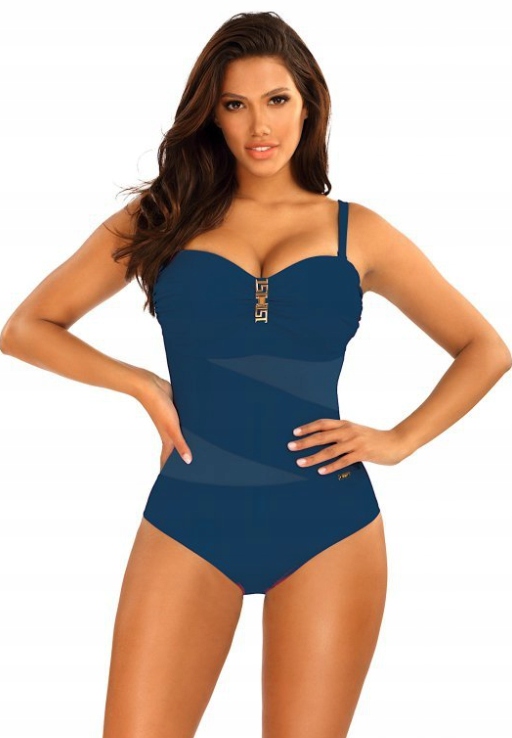 Self Jednodílné Plavky Gold 5 S8030CH1 Námořnická Modrá 48C 95C 4XL