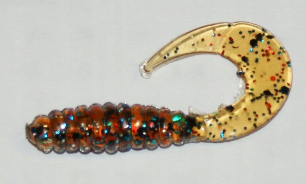 

Manns Twister 40mm (2szt) miodowy kolorowy brokat