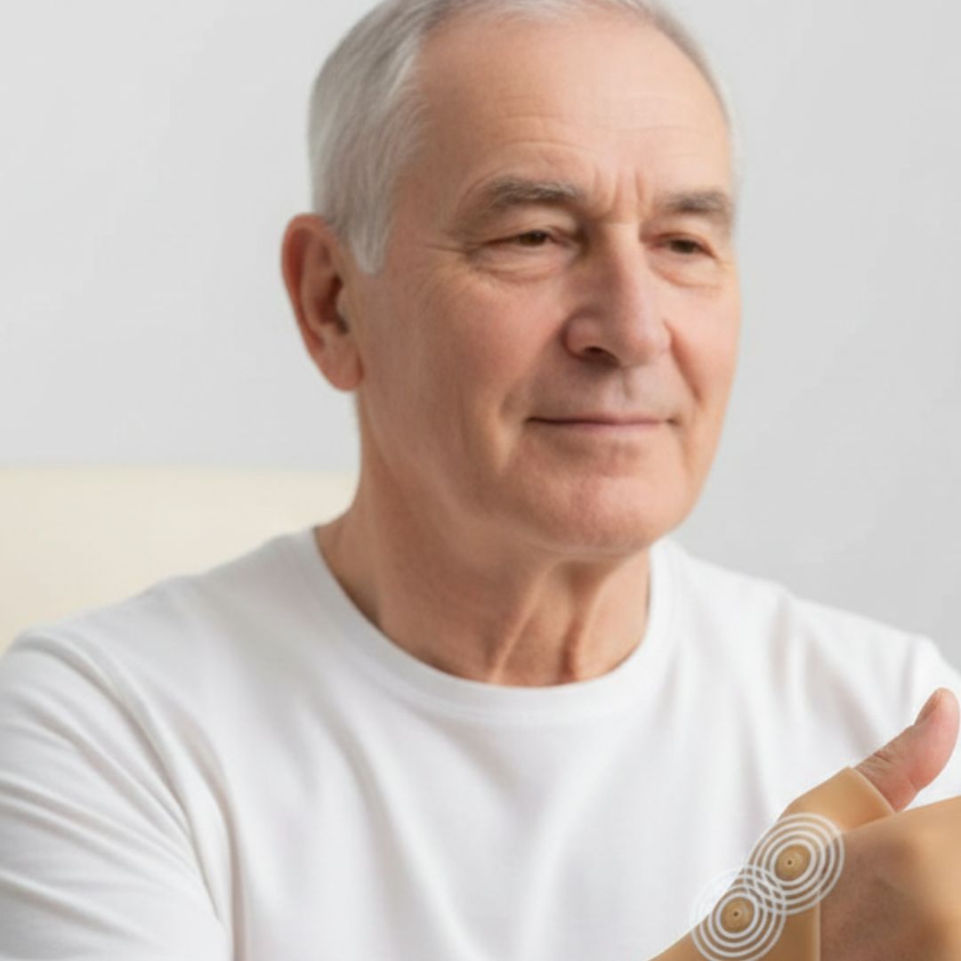 OPASKA MAGNETYCZNA NA NADGARSTEK DŁOŃ STABILIZATOR NADGARSTKA Z 4 MAGNESAMI Kolor beżowy