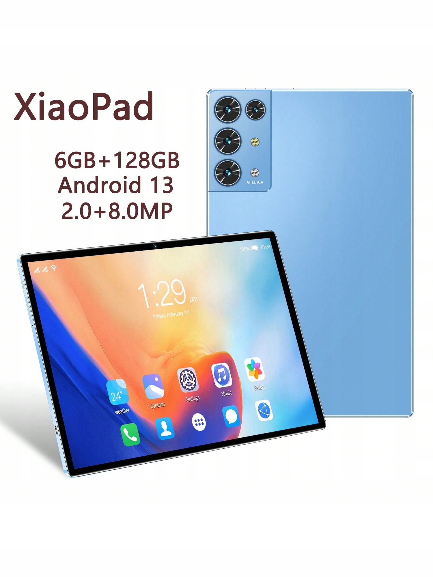 Shein Modrý tablet s Androidem 128 Gb