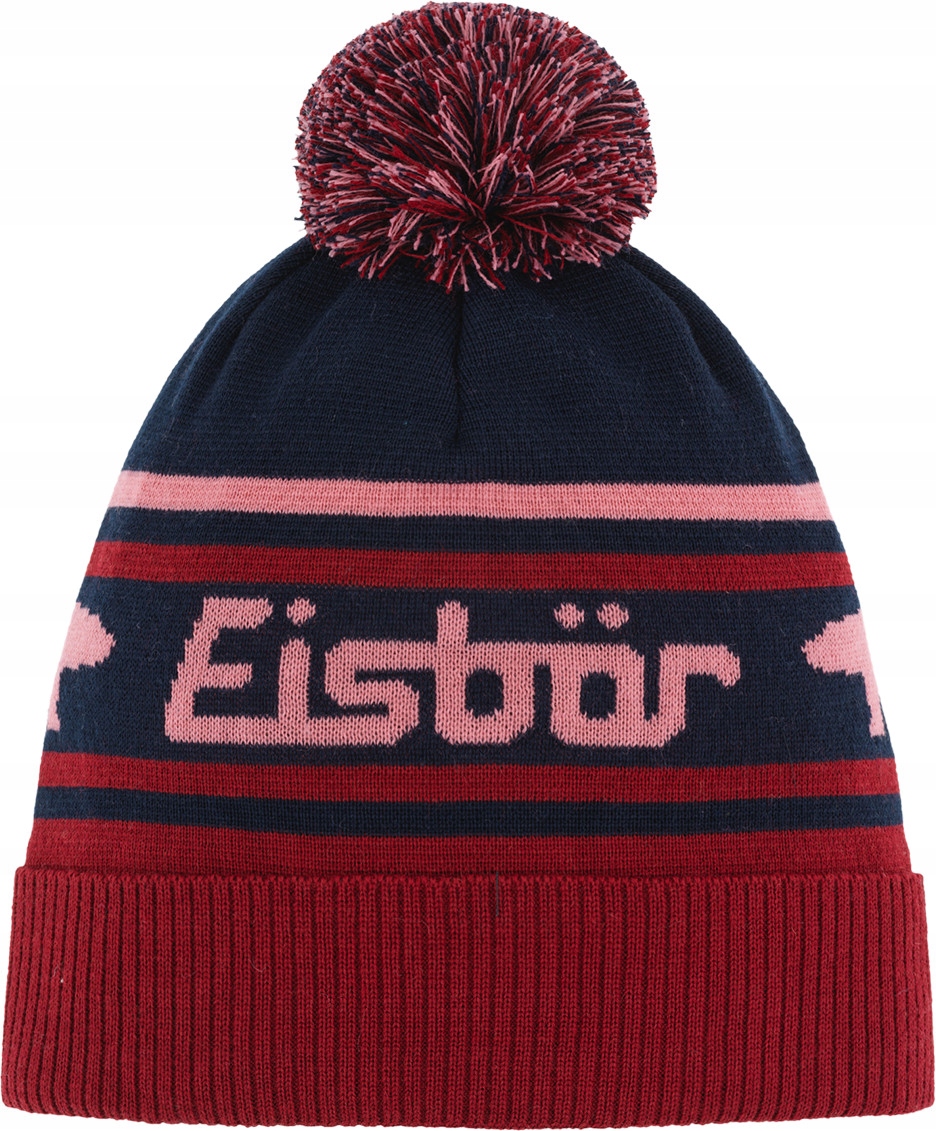 Zimní lyžařská čepice Eisbar Chani Os Bambule Mü Retro Merino Vlna