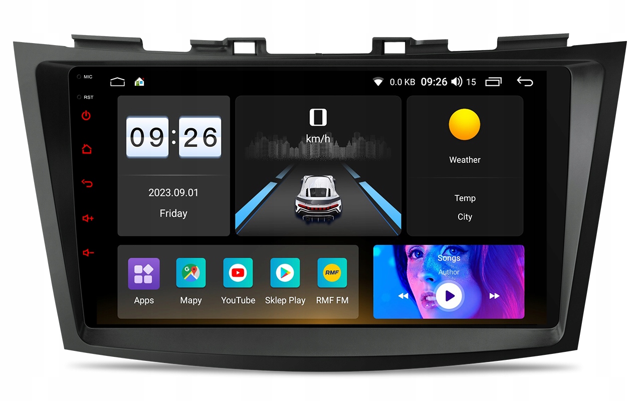 Suzuki Swift 2010-2017 Rádio Navigace Android Carplay Mapy Aplikace