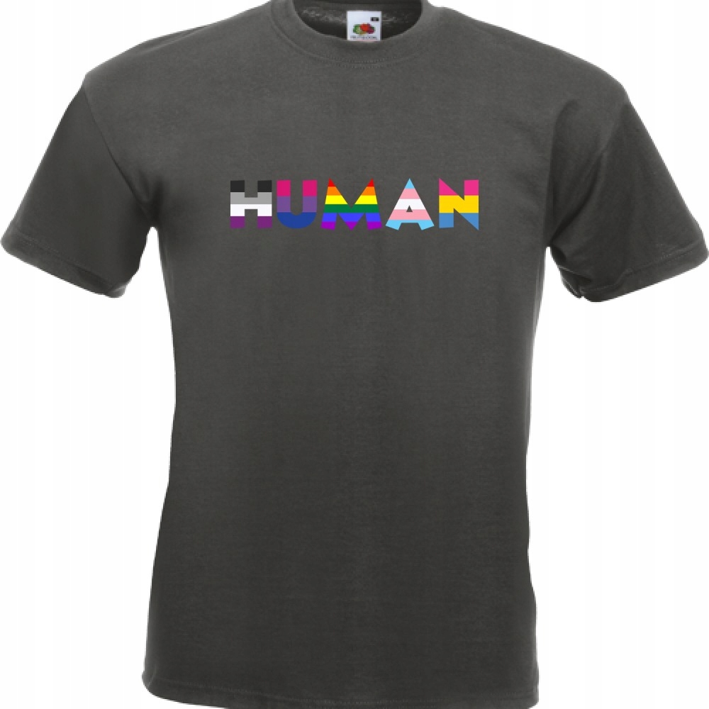 

Koszulka lgbt tęcza marsz równości S grafitowa