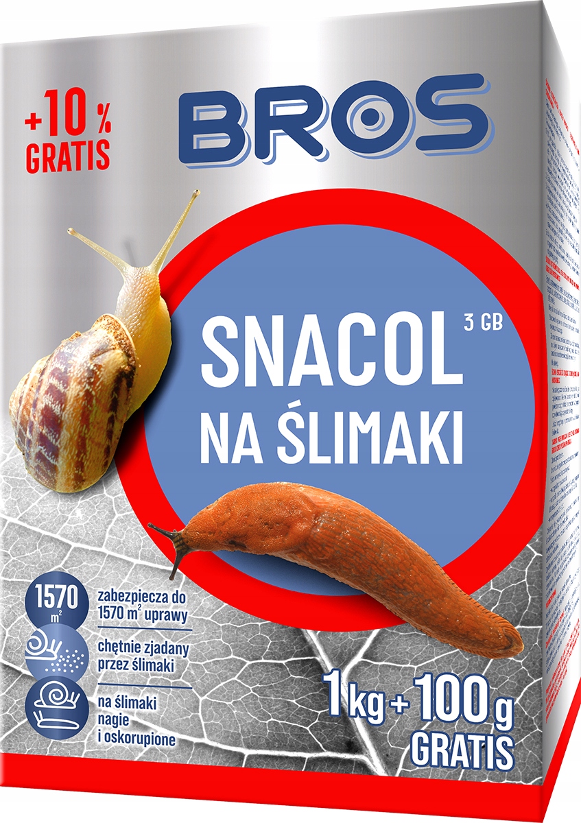 

Bros Trutka Środek Na Ślimaki 1kg 100g Granulat