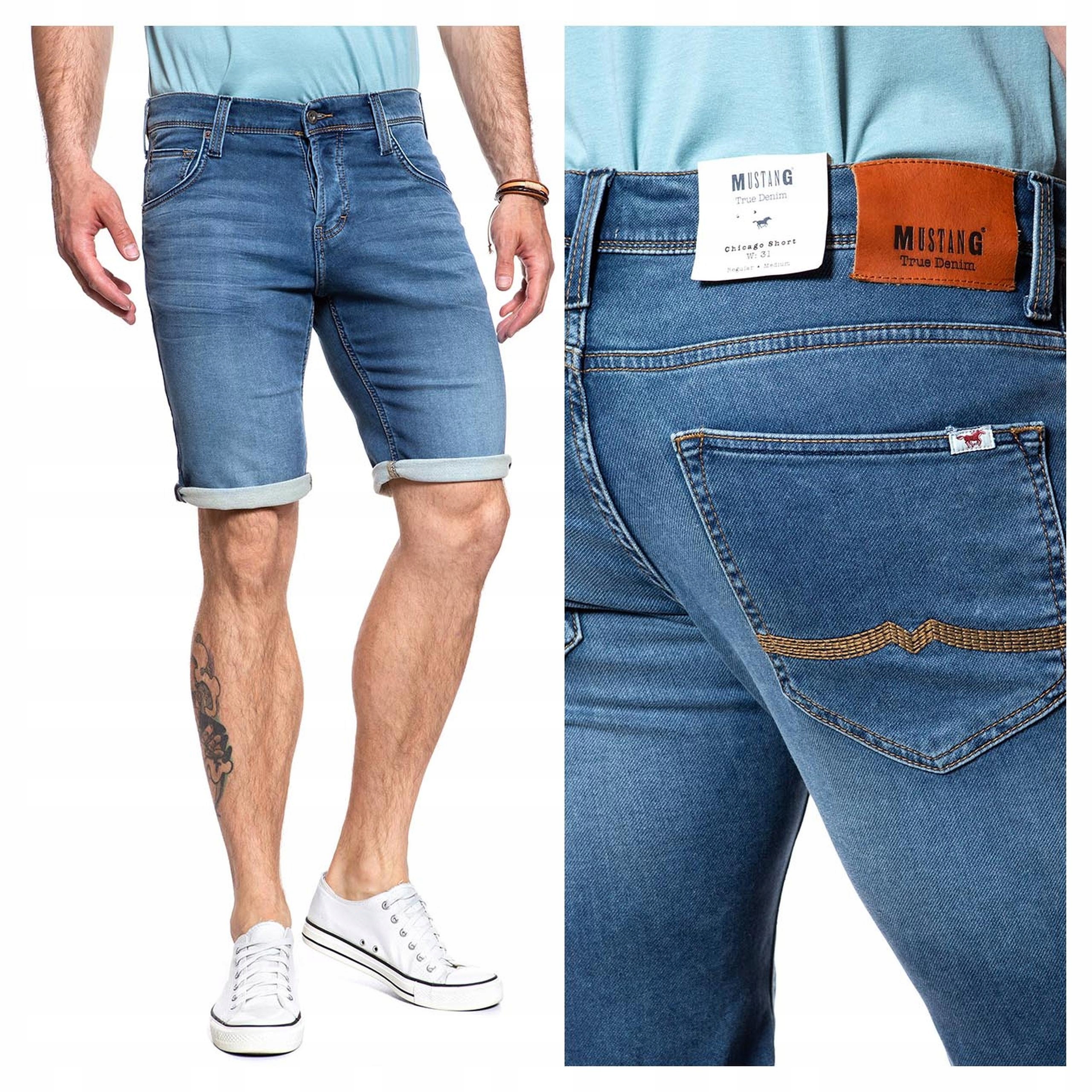 Mustang Chicago Pánské Kraťasy Šortky Džíny W29