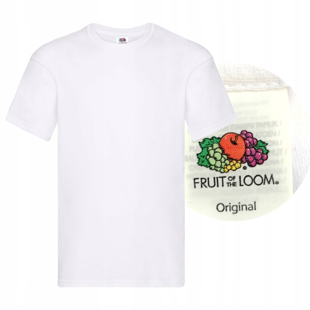 

Koszulka męska Original FruitLoom Biały 3XL