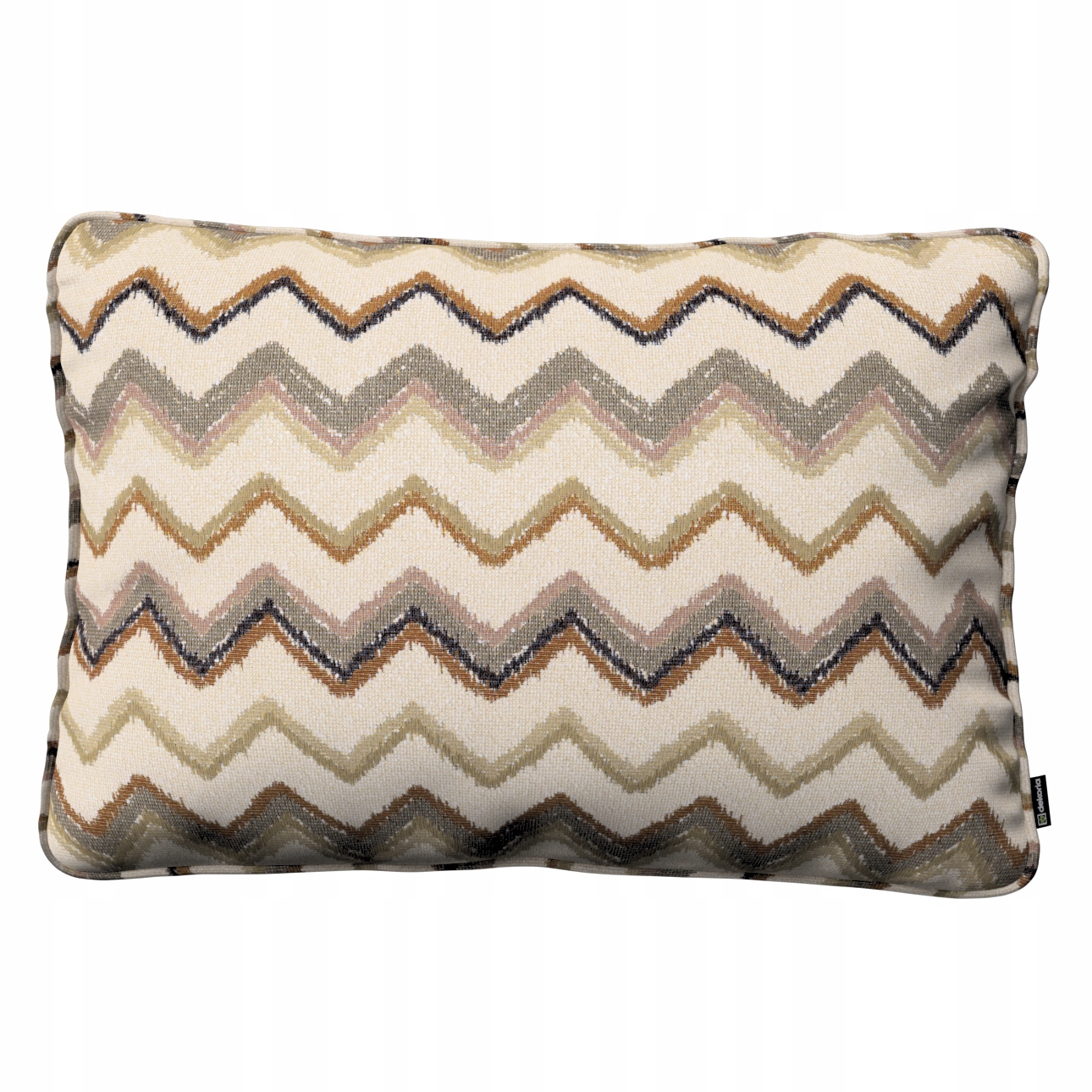 Povlak na polštář 60x40 béžovo-olivový