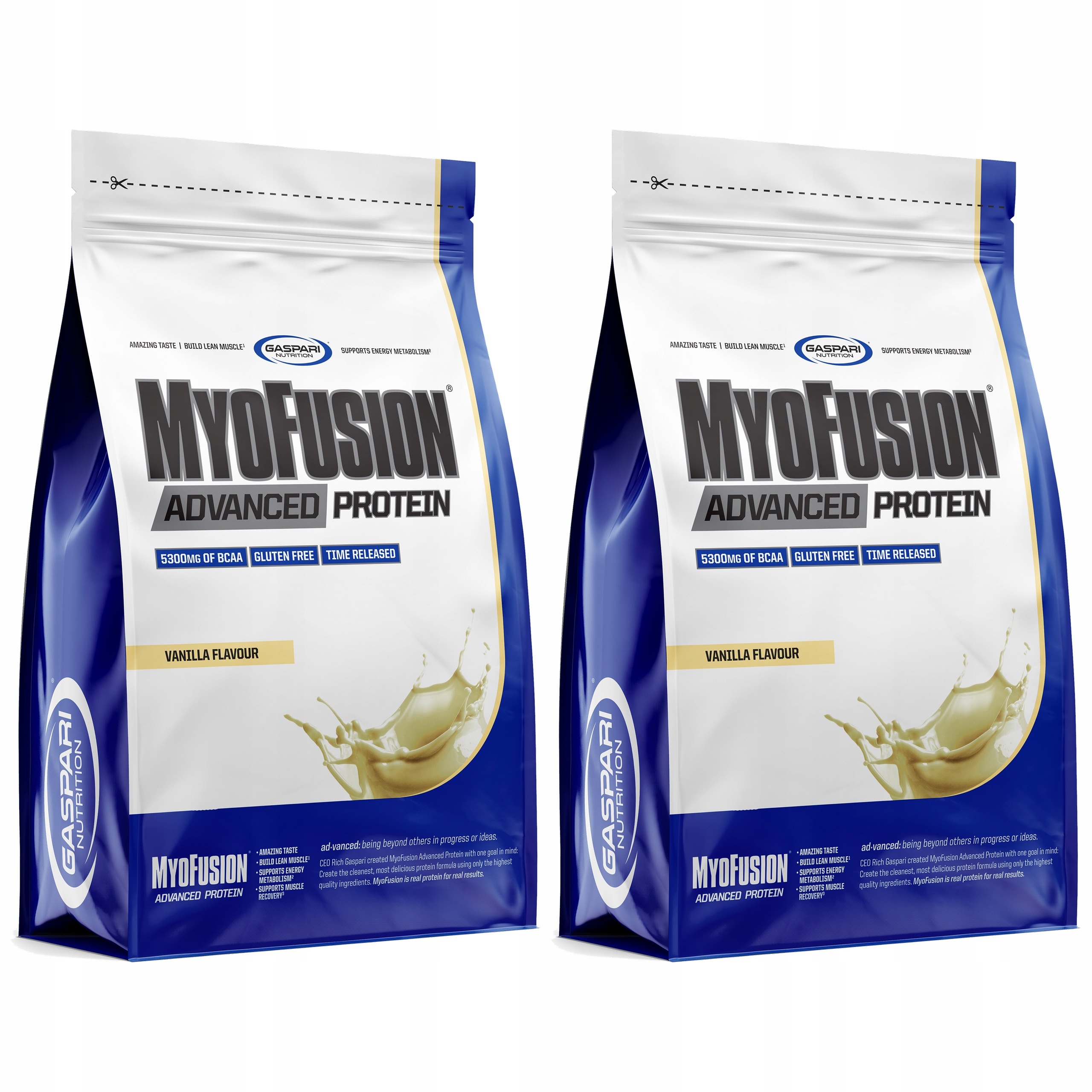 2x Proteinový koncentrát hydrolyzát 500 g Wpc Wpi Wph Gaspari Vanilka