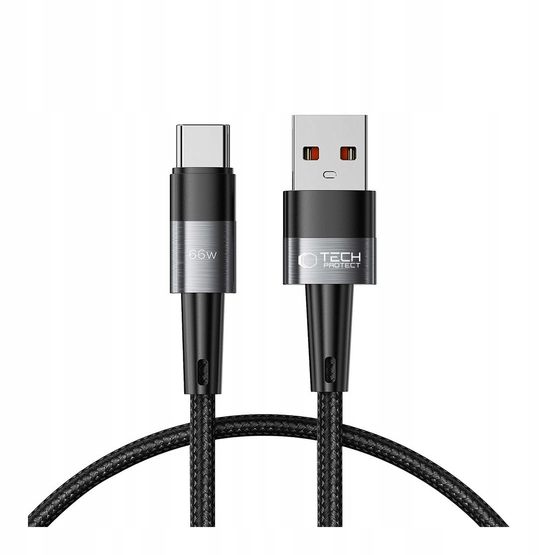 Kabel Usb-a do Usb-c 25 cm 66W 6A Tech-Protect szary