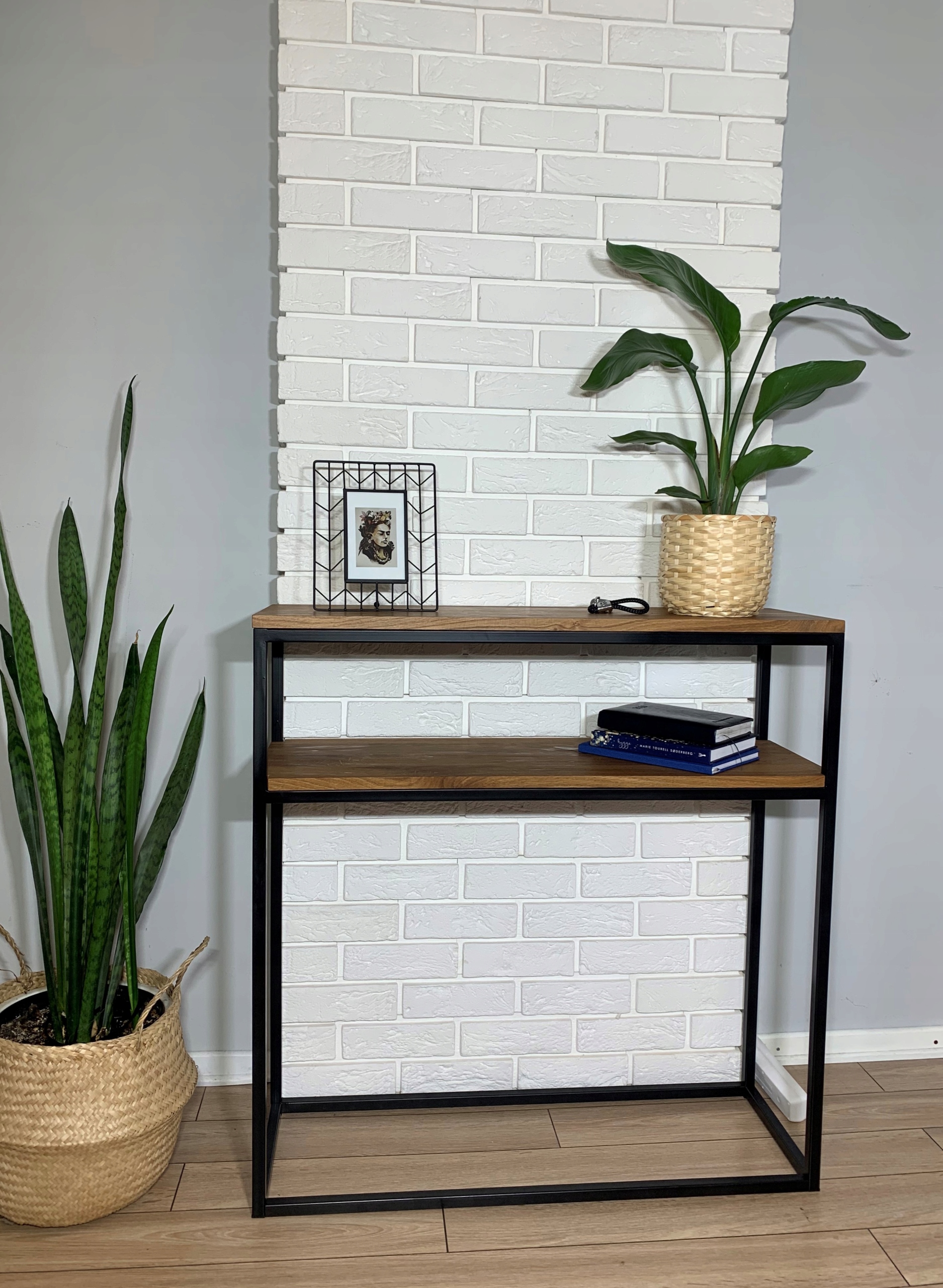 Dębowa drewno KONSOLA LOFT naturalny Bestseller!