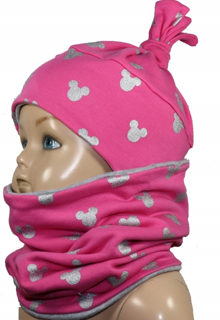 

Czapka Wiązana i Komin Komplet Dziewczynka 44-54