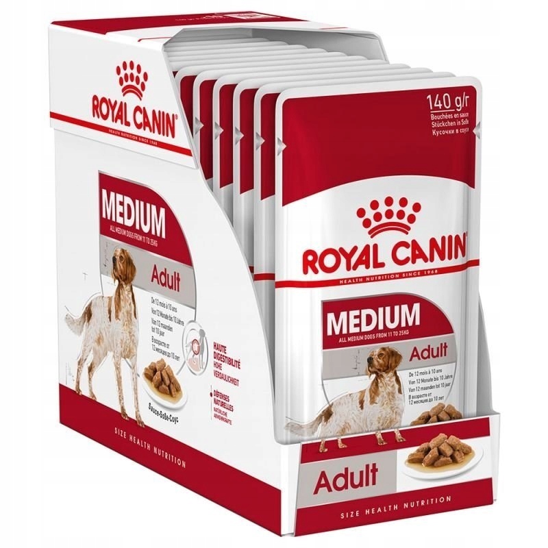 Royal Canin Shn Medium Adult v omáčce – vlhké krmivo pro dospělého psa – 10x1
